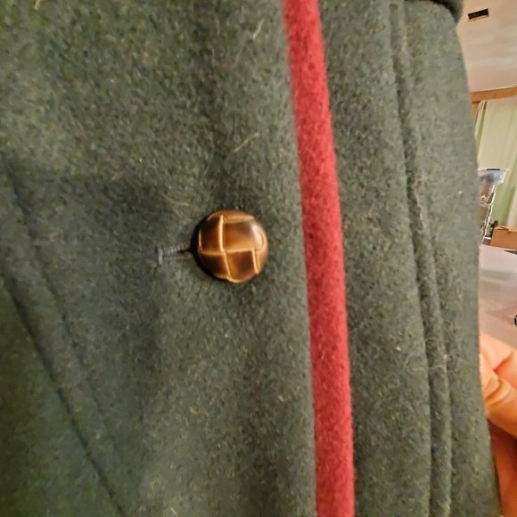 NWT Forecaster Bib-Coat Vintage Wool Trench Coat Women's Size 14 - Picture 16 of 16